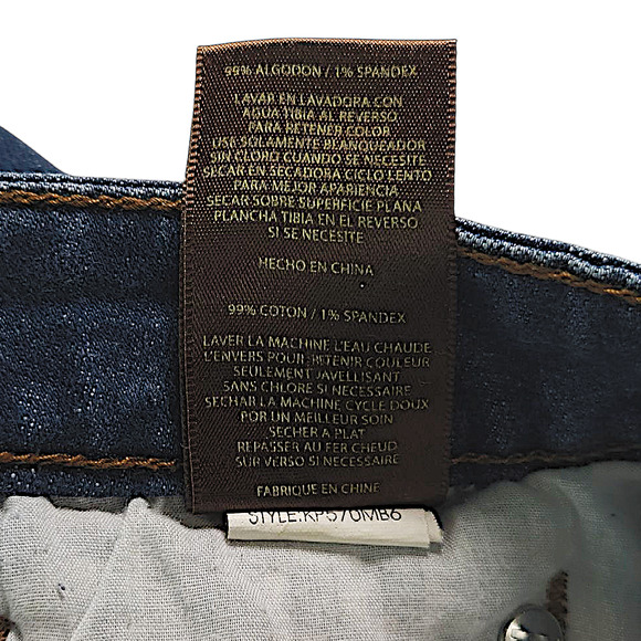 EUC Kut from the Kloth Mid-Rise Straight Leg Jeans Sz 4 [27]x28 Dark Indigo Blue - Picture 7 of 11